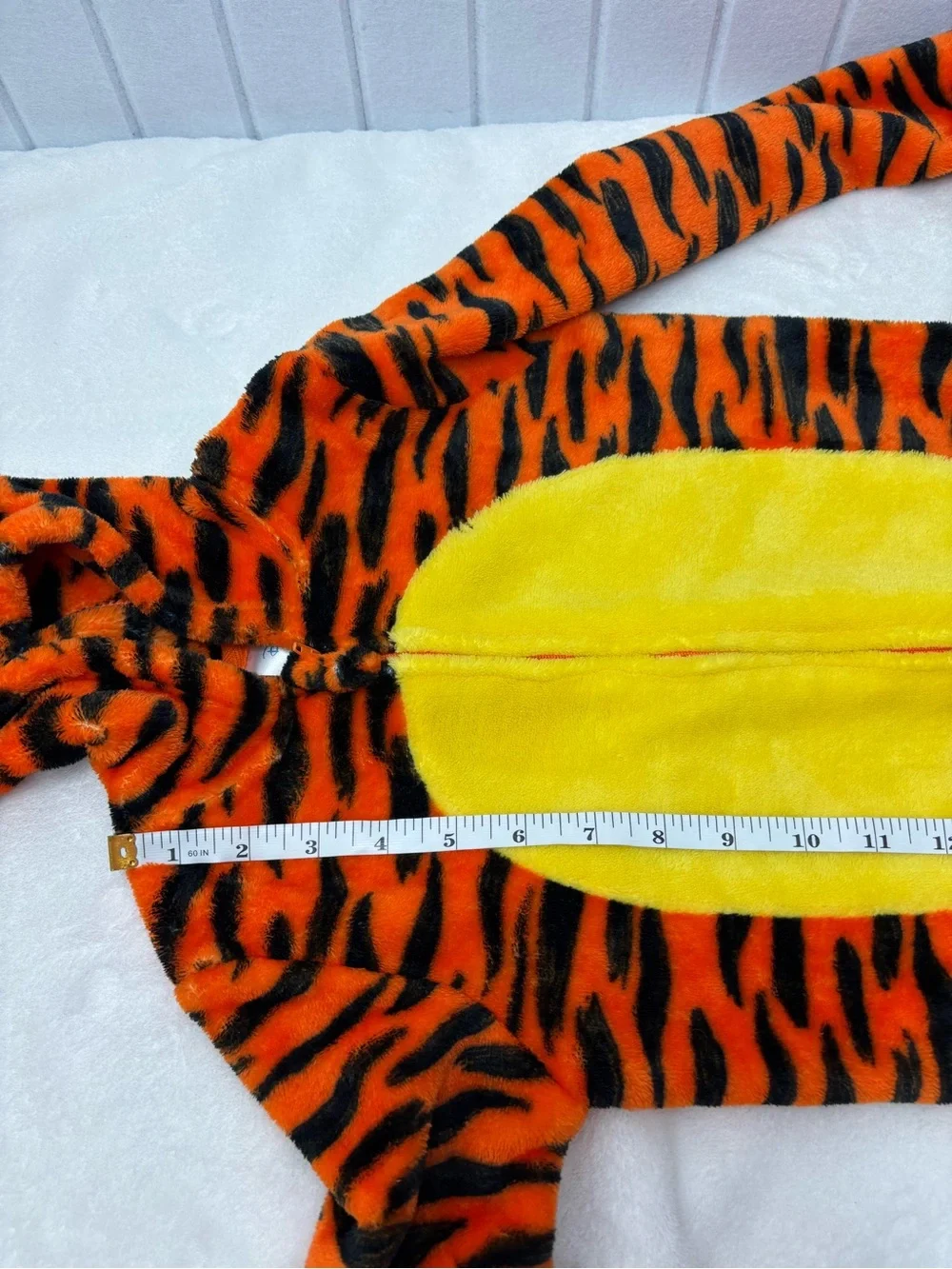 Disney Winnie the Pooh Tigger Fleece Zip Up Cosplay Coverall Tail Size 5 - Picture 9 of 14